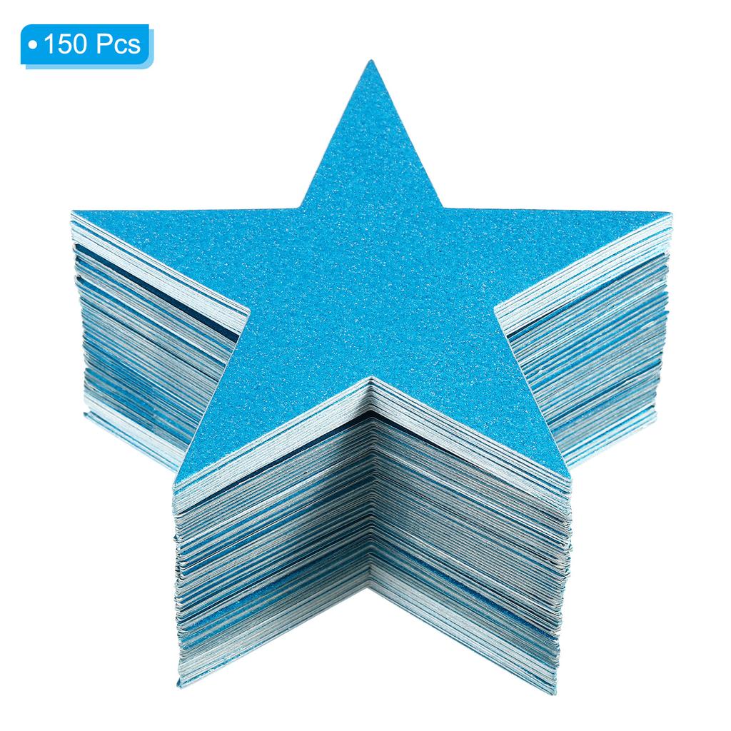 Cutouts Double Printed Paper Glitter Star Confetti Cutouts Cardboard Stars for Bulletin Board Classroom Party 48/60/150pcs