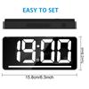 Large Display Digital Alarm Clock with Temperature Night Light Table Clock for Bedroom Office Kitchen Living Room Home Decor