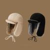 Windproof Lamb Wool Earflap Cap Beanie Cycling Lei Feng Hat Moutaineering Hats Plush Hat  Women/Men
