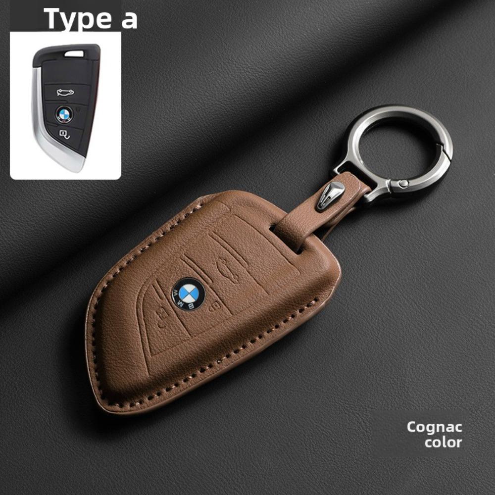 Leder für BMW Schlüsselhülle für 3 5 7 Serie Schlüsselabdeckung Schale Schutzhülle für 525 4 Serie Trendiges Unisex-Accessoire