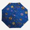 Eyes on the Moon  Cosmic Eye Pattern Fabric Umbrella, Portable 3 Fold Compact Umbrella for Men & Women,S206