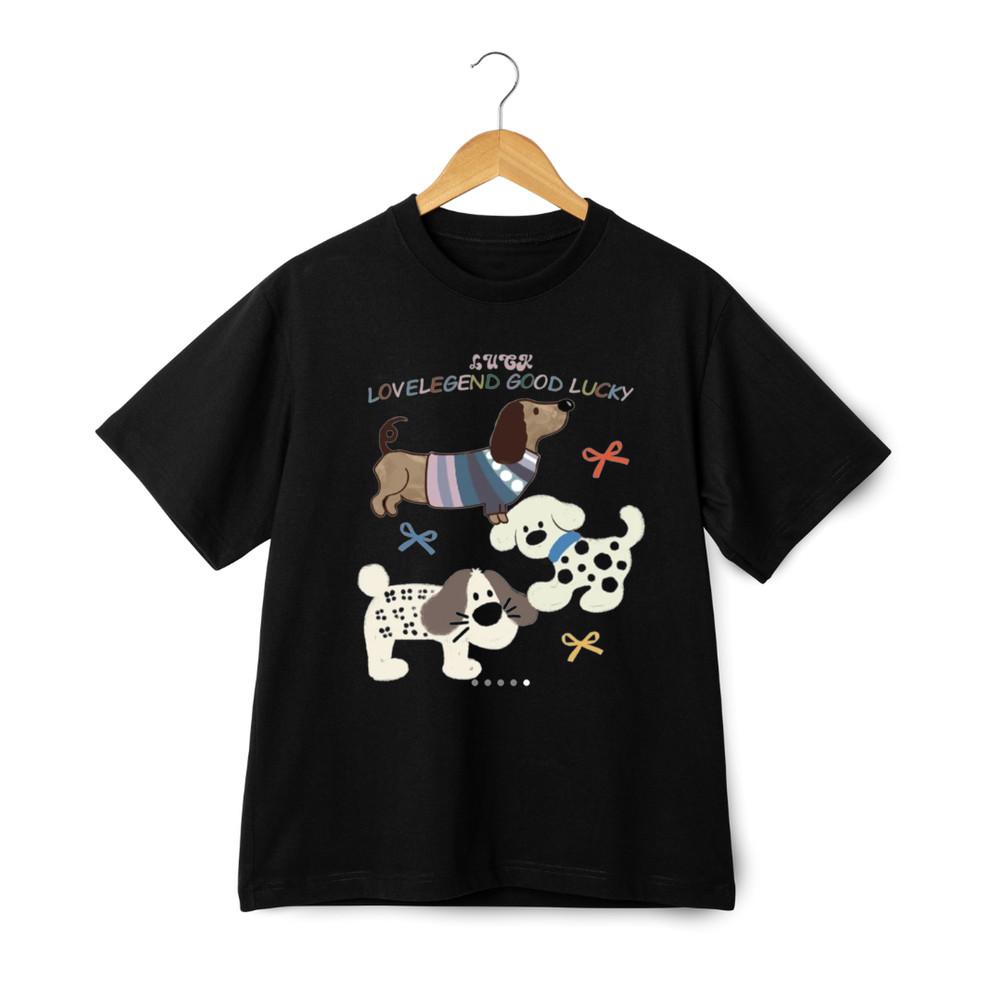 

Футболка унисекс с графикой «Любовь-легенда, собаки на удачу» 4XL