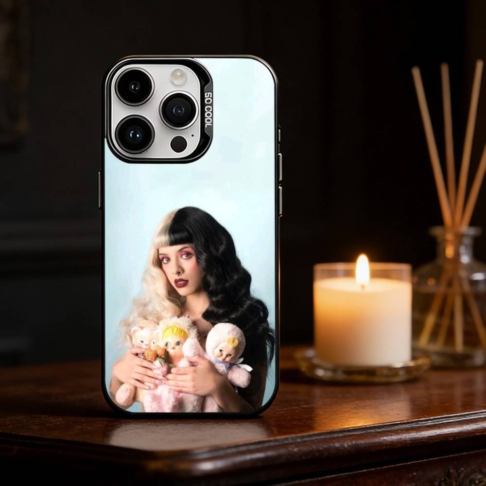Girl Singer M-Melanie Martinez Phone Case For iPhone 17,16,15,14,13,12,11,Pro Max,Plus Candy Silver Cover