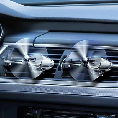 Solid Car Perfume Aromatherapy Shape Helicopter Alloy Car Air Diffuser Car Exhaust Clip Pleasant Scentenhancing Ambiance Vehicle