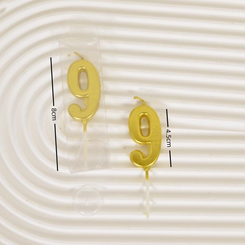 

Золотая Длинная Полоска Цифровая Свеча для Торта на День Рождения Вставляемая Подставка Отдельная в Коробке Свеча для Украшения на Первый День Рождения Ребенка gold bar number 9