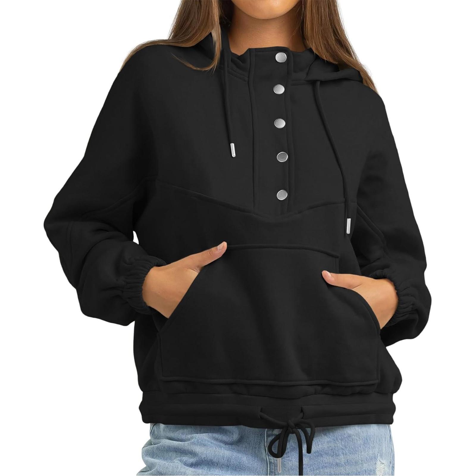 

Топы для женщин, пуловеры с длинными рукавами, повседневные рубашки, топ S чёрный