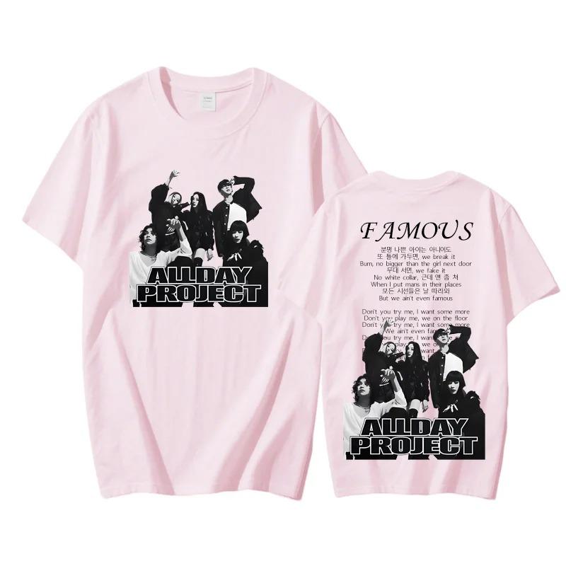 2026 ALLDAY PROJECT Summer T-shirt Hip Hop O-neck Tshirt Camiseta Hombre Gothic High Quality Tee-shirt Sleeve Clothes Cotton Tops
