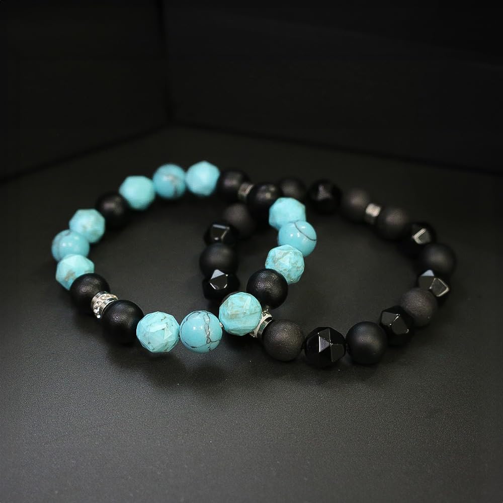 COLANCOLAN FORCE 4 Turquoise Size Negative Bracelet, Blue, M-L, Ions, Relaxation.