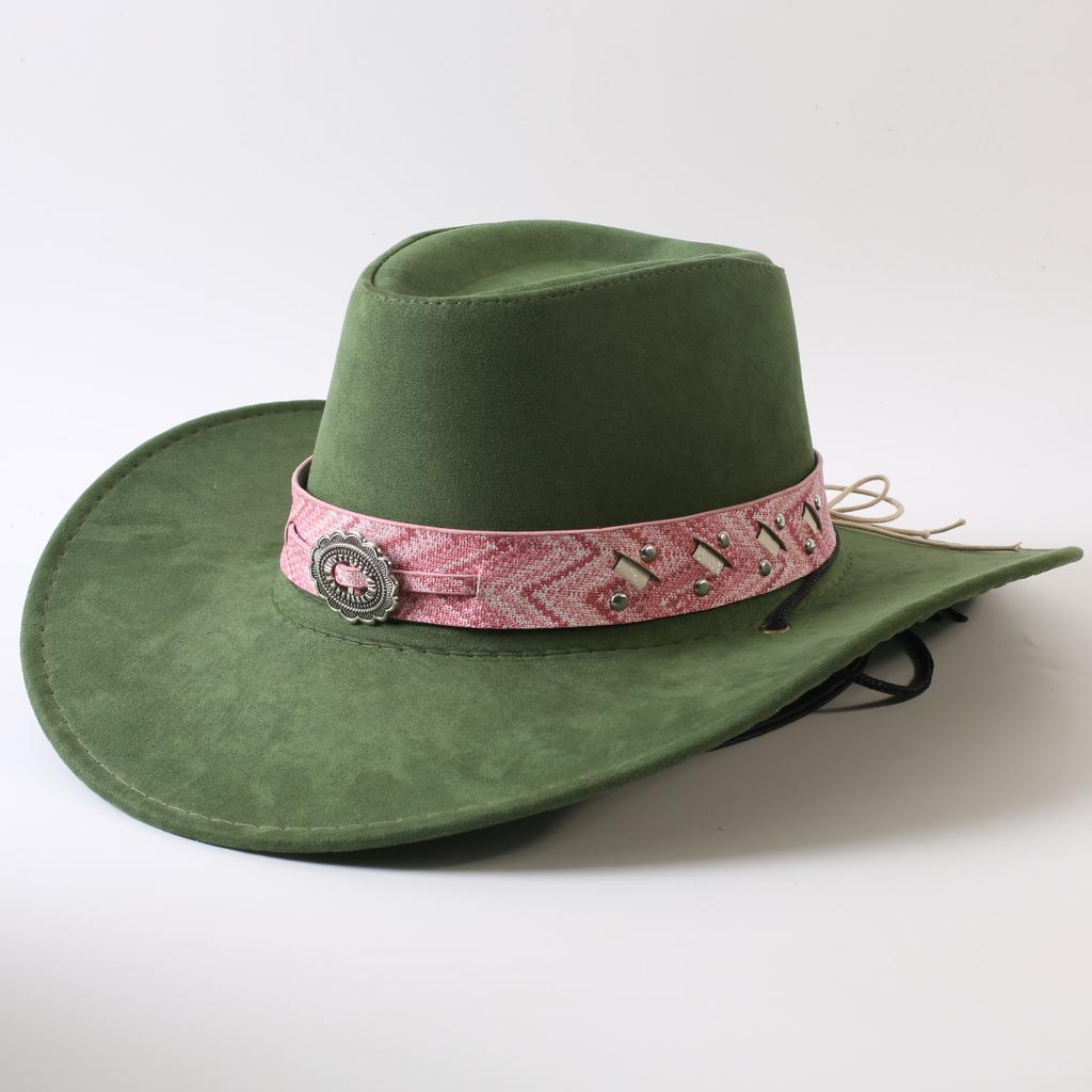 Popolare cappello western da cowboy a tesa larga classico europeo e americano per uomo e donna moda outdoor cappello da cowboy anti-sole cappello jazz