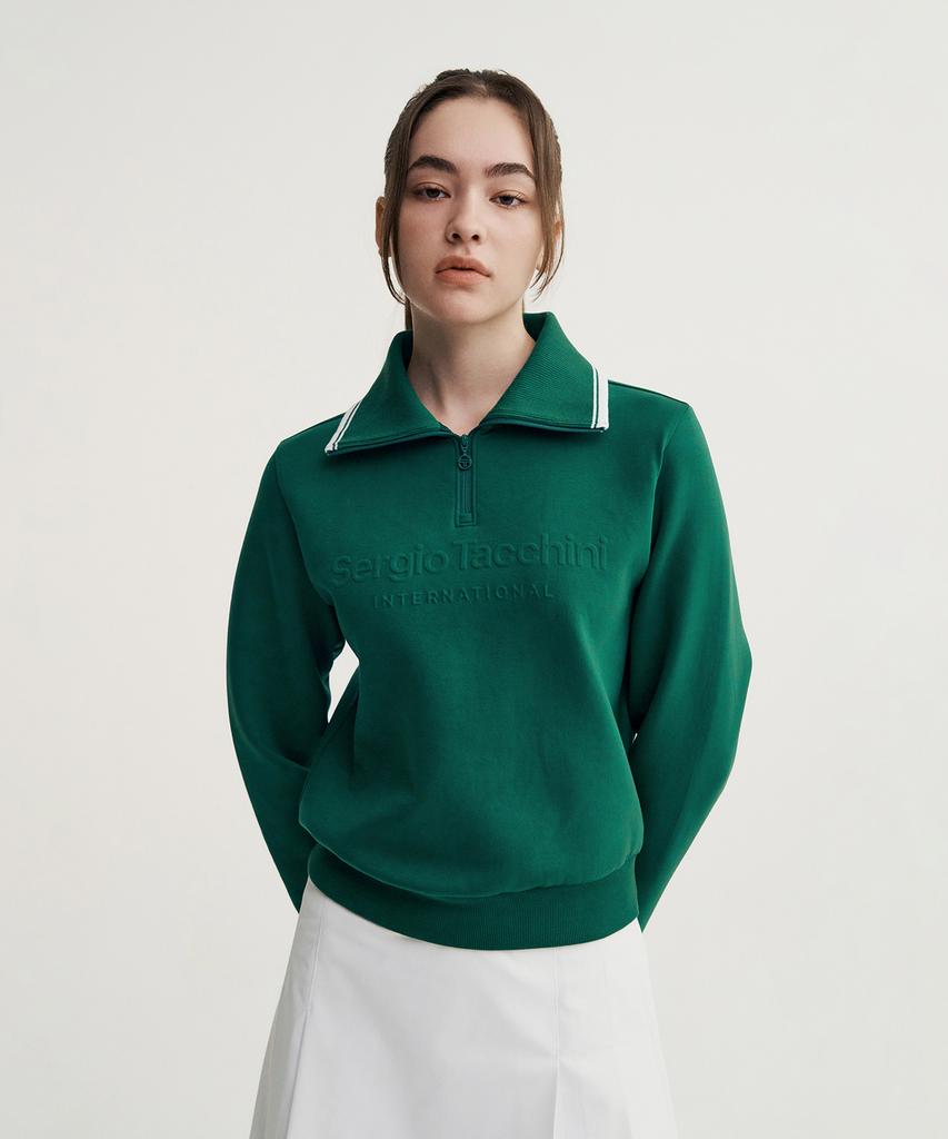 SERGIO TACCHINI W Goat Cushlight Half-Zip Sweatshirt