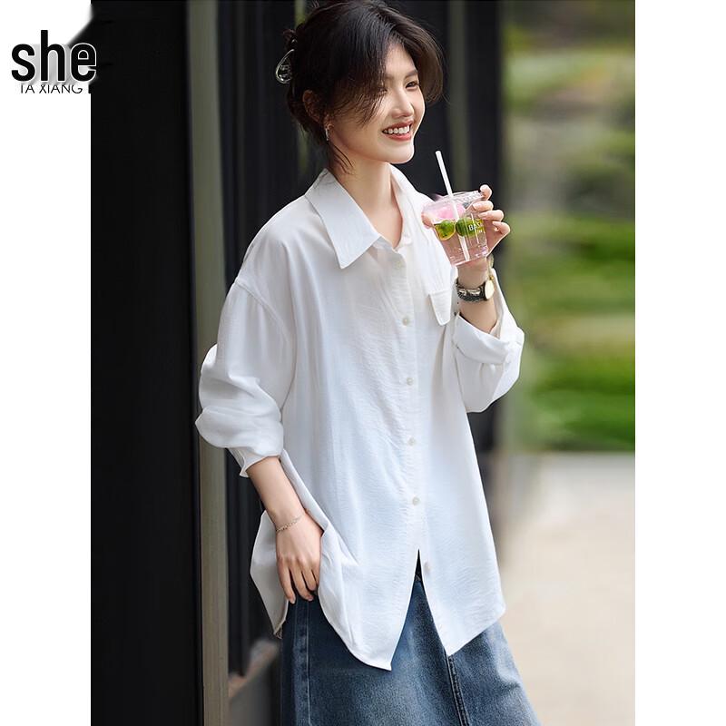 Women s Relaxed Fit Long-Sleeve Button-Up Shirt XL