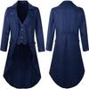 Redingote Steampunk Gothique pour Homme 2024 Costume Manteau Victorien