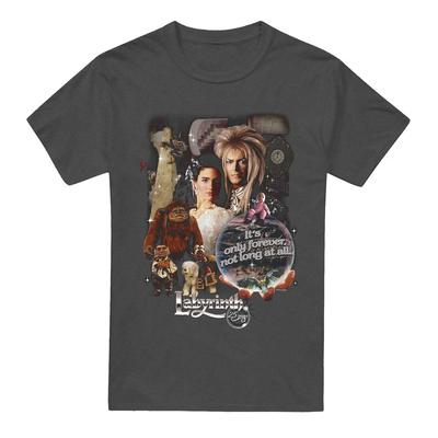 Labyrinth 25 Years Of Magic 100% Cotton T-shirt Mens Tees Top S-3XL, Charcoal