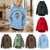 Cat Holder Pullover Women Pet Carrier Hoodie with Front Side Pockets, Solid Color Casual Hooded Loose Fit Sweatshirt Sweatshirt, Dog Carrying