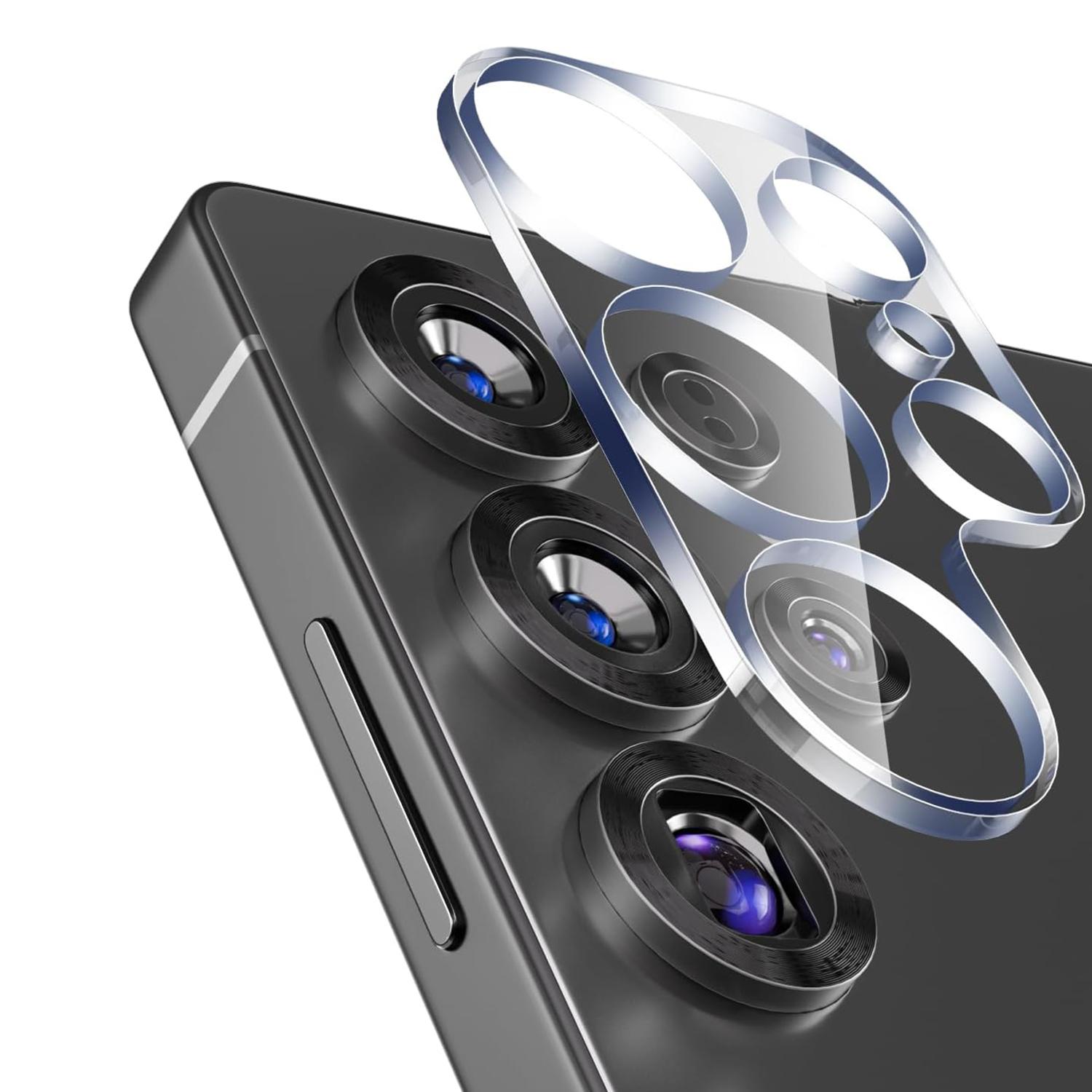 

For Samsung Galaxy S25 Ultra One-Piece Phone Lens Film Clear Tempered Glass Lens Protector A