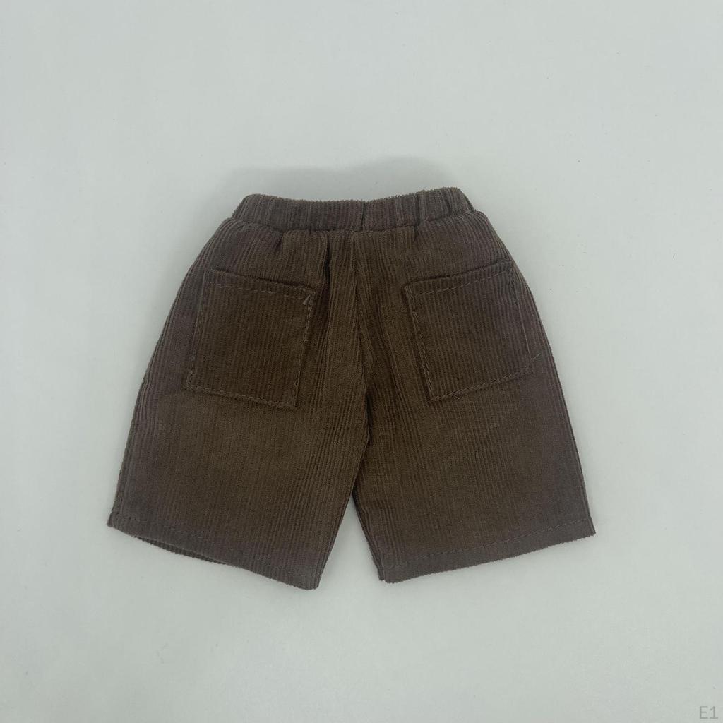 1/12 Male Short Pants, Handmade Doll Clothes Costume, Miniature for 6in Model, Figures