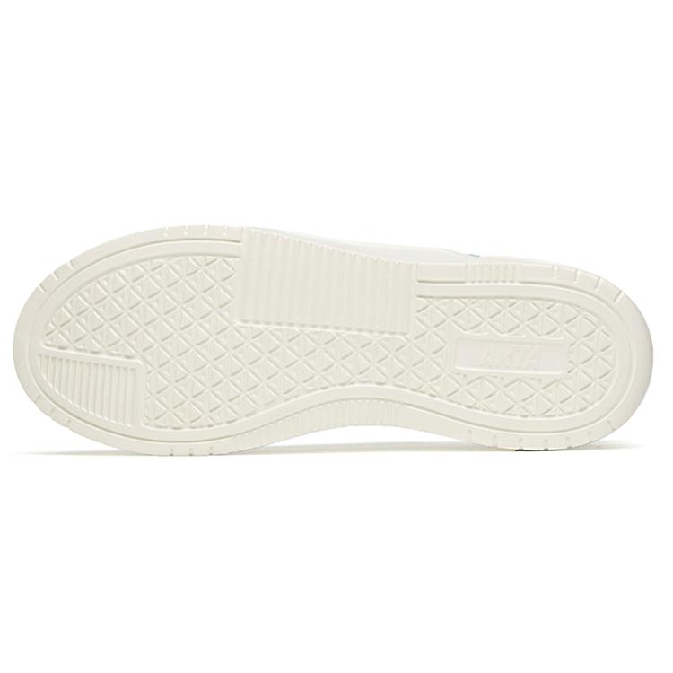 Anta Life Collection Slip Resistant Abrasion Resistant Low Top Casual Skateboard Shoes Men's Ivory White 912128820-4