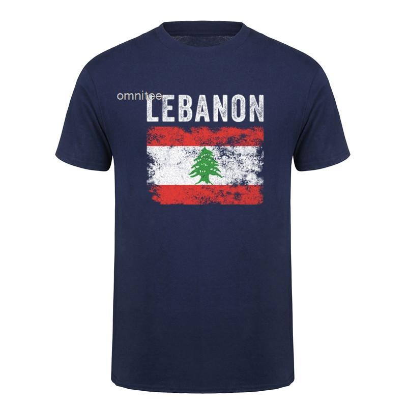 Funny Im Lebanese T Shirts Cool Cotton Streetwear Short Sleeve Summer Style Its In My DNA Lebanon Flag Tshirt HJ029