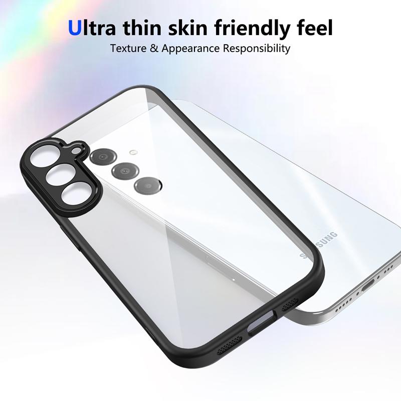 Transparent Silicon Case For Samsung Galaxy A54 A34 A24 A14 A53 A33 A23 A52 A52S PC Back TPU Bumper Shockproof Clear Phone Cover
