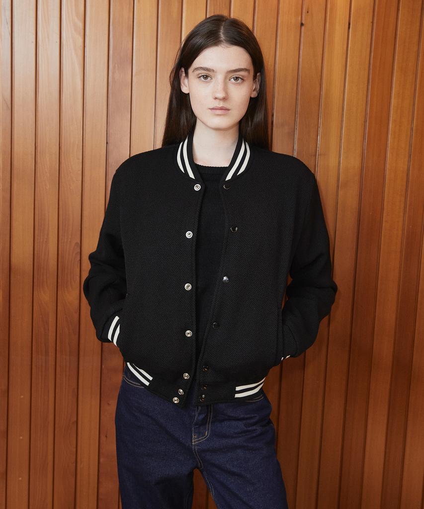 Rollingstudios Varsity Jacket Wool Black