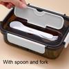 1.1L Leakproof Lunch Box PP Food Storage Container Portable Bento Lunch Box  For Travel