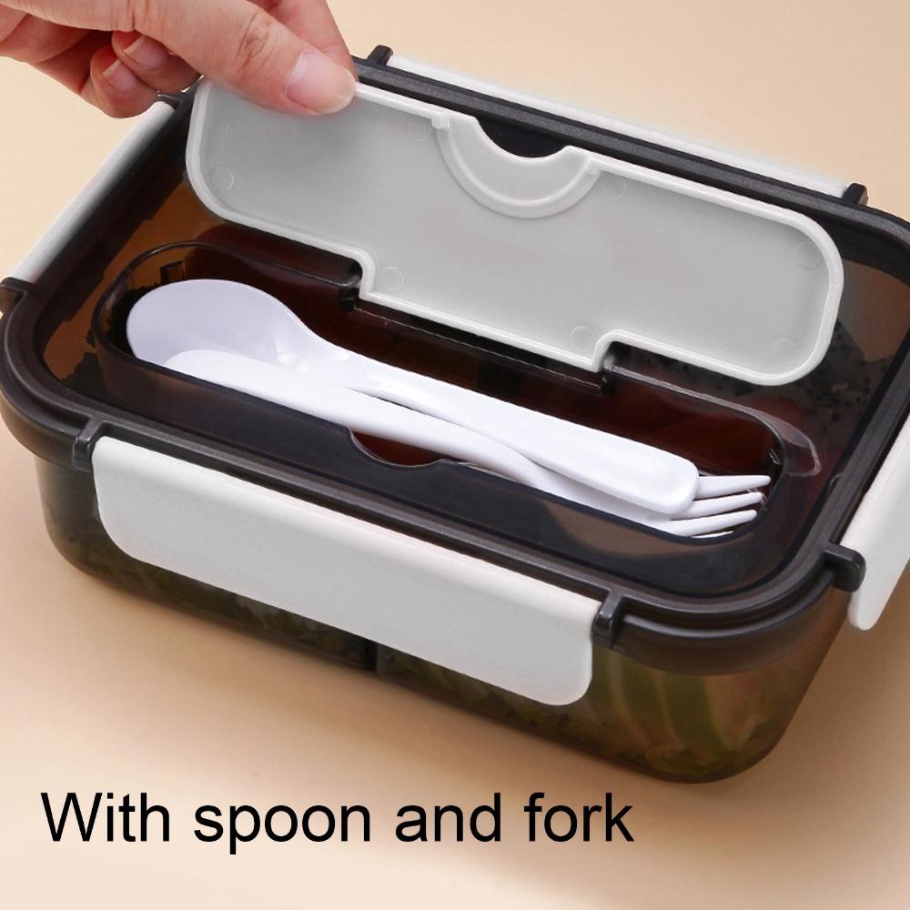1.1L Leakproof Lunch Box PP Food Storage Container Portable Bento Lunch Box  For Travel