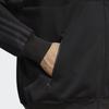 Adidas Originals Trefoil Embroidered Stripe Track Jacket Men Outerwear Black IA2467