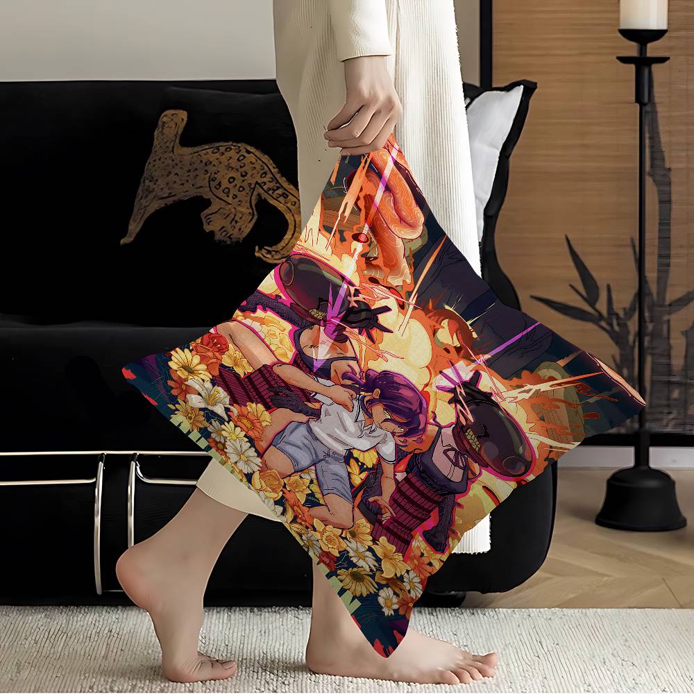 Chainsaw Man The Movie Reze Arc Pillow Cover For Bedroom Room And Living Room Sofa Decorative Cushion Cover