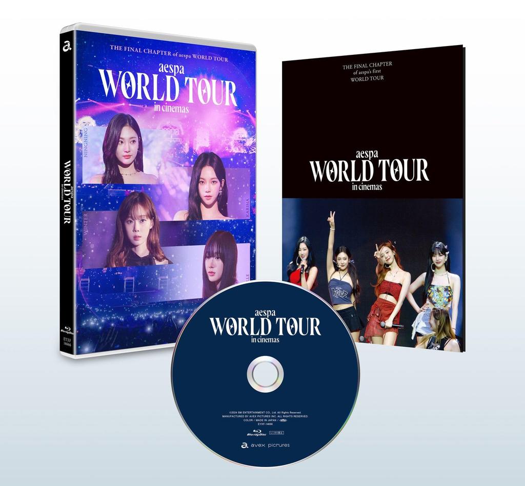 WORLD TOUR In Cinemas Acrylic Aespa -STANDARD EDITION- Blu-ray (Bonus Keychain) [Blu-ray]