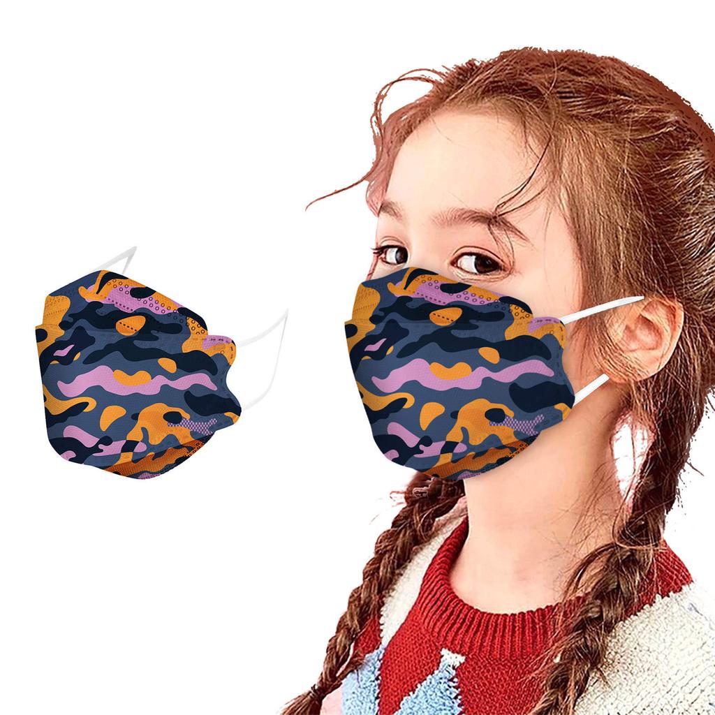 50PC Children's Fruit  Series Printed Face Mask Daily Protective Breathable Face Mask