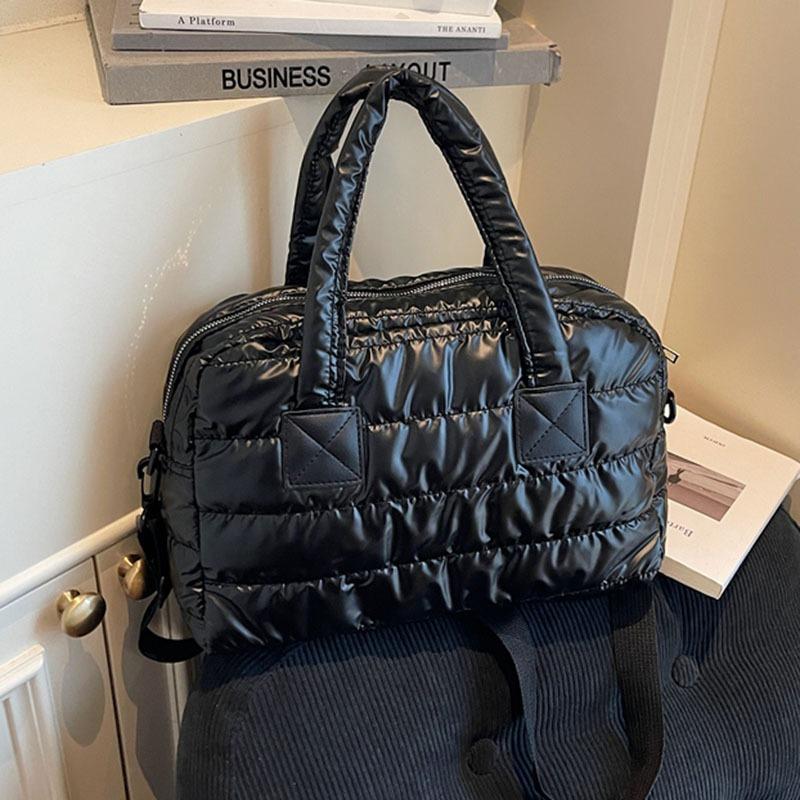 

Cotton cloth bag women s large-capacity new autumn and winter versatile messenger bag casual shoulder tote bag чёрный