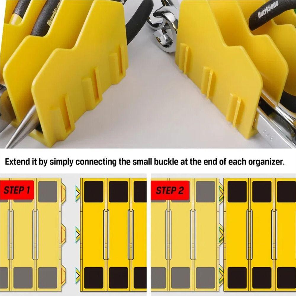 3" H Drawers Pliers Storage Rack Non-Slip Rubber Base Tool Storage Box  Workshop Containers