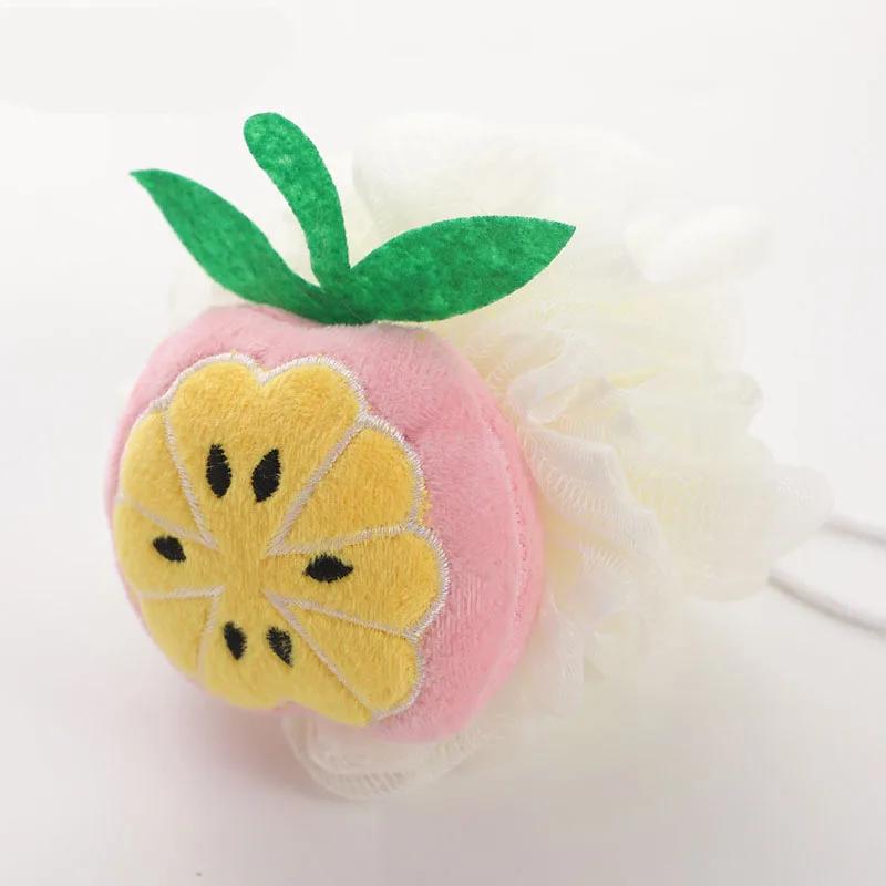 Wisp for Body Shower Bath Ball Scrub Cleaning Body Care and Exfoliants Cartoon Fruit Wholesale Sponge Ball Accessories for Bath
