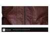 Youth Black Leather Jacket with Stand Collar and Zipper Welt Pockets, Hooded Winter Design, Straight Hem - In Stock