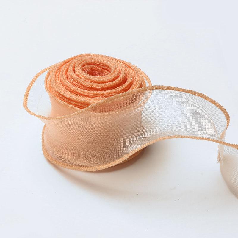 Coreless Iridescent Fishtail Satin Ribbon for Bouquet Packaging