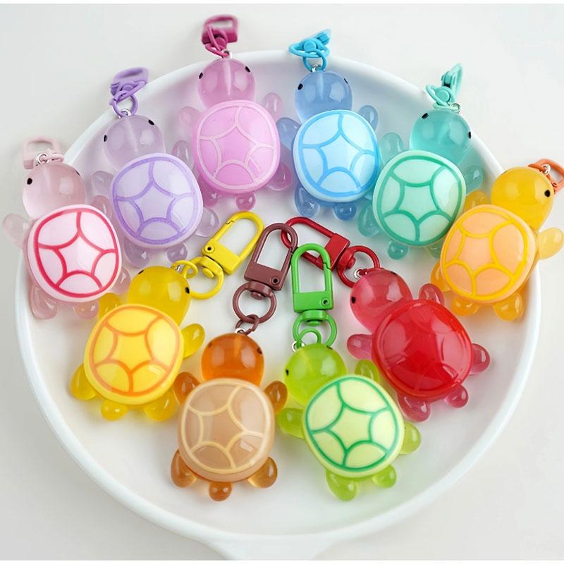 17cm Luminous Turtle Storage Box with Openable Lid Cute Cartoon Turtle Home Decor Craft Turtle Storage Case Oversized Turtle Toy