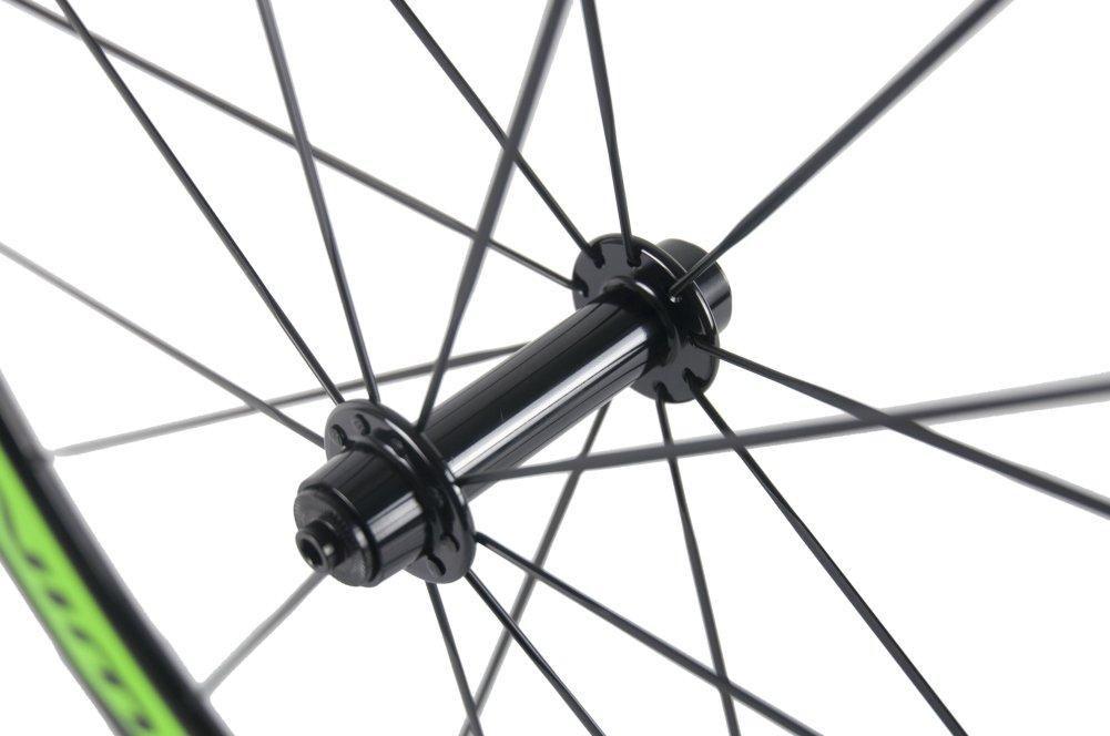 Sunrise Superteam Bike Carbon Road Wheels 700Cx50mm Clincher Wheelset Green