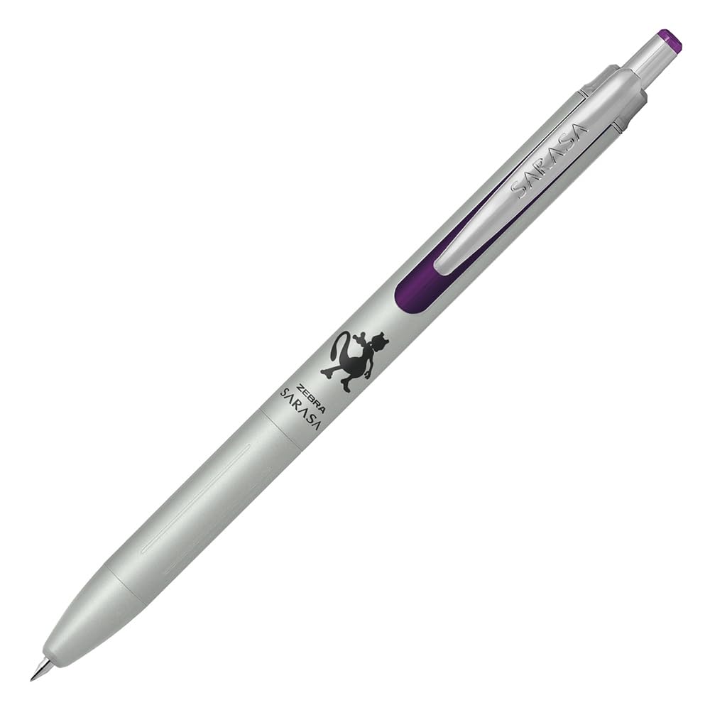 Zebra Gel Ballpoint Pen Sarasa Grand Mewtwo Black Ink Silver Barrel Limited Edition Pokémon 0.5mm P-JJ57-PO-S