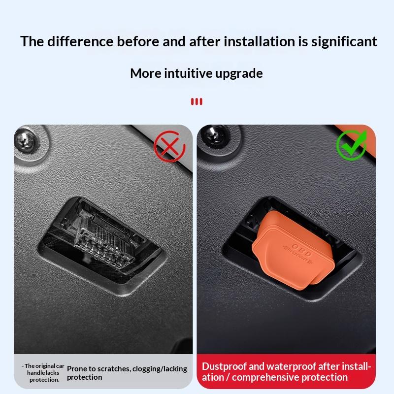 For LEAPMOTOR C10 C11 C16 T03 C01 Silicone OBD Port Dustproof Waterproof Protection Cover