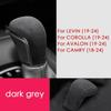 Car Interior Suede Leather Gear shift Knob Cover Trim Compatible with Toyota Camry 2018-2024,for Avalon Corolla Levin 2019-2024 Accessories (DARK