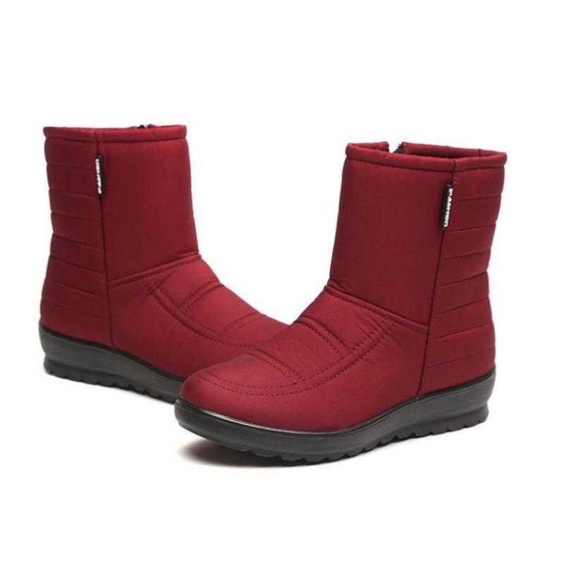 Snow Boots Women's New Cotton Boots Velvet Snow Cotton Mother Shoes Cotton Waterproof Short Boots Thermal Shoes Elderly Cotton Shoes