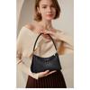 Women's Bag New Trendy High-end Cowhide Woven Bag Fashionable and Versatile Shoulder Bag Temperament Women's Underarm Bag
