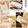 ANGOOBABY Large Capacity Pencil Case for Boys and Girls, Elementary School, Middle School, High School, and College Students (Pink and Beige)