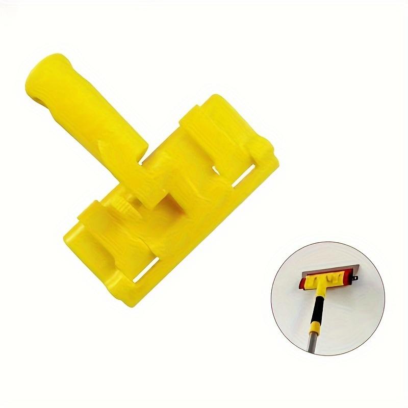 Verlängerter Griff Trockenbau Glättkelle Gelb Kunststoff Spachtel Abziehklinge Adapter für Eckreparatur, Fugenabdichtung, Glättkelle