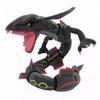 80cm Poseable Rayquaza Plush Doll - Green and Black Sky Dragon with Skeleton