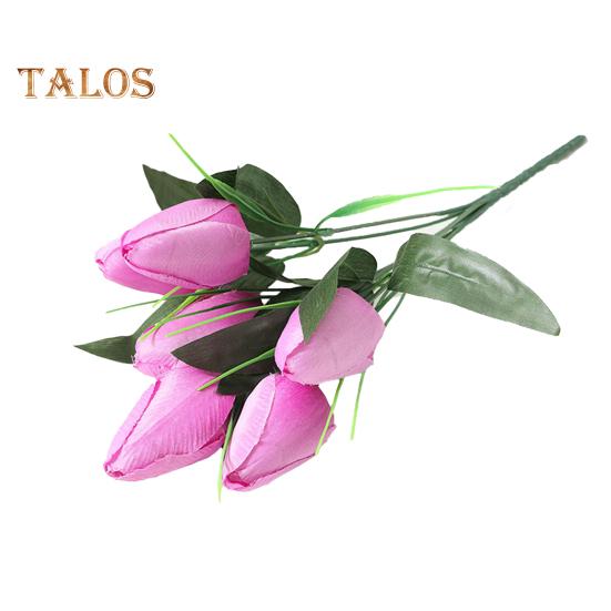 

1 ветка, искусственный цветок, никогда не увядает, создает жизненную силу, яркий цвет, красивые 6 головок, искусственный цветок тюльпана, украшение для искусственного букета светло-фиолетовый