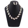 Latest Stylish Design Fancy Pearl Bracelet Earrings Necklace Jewellery Set for Women (15214s)