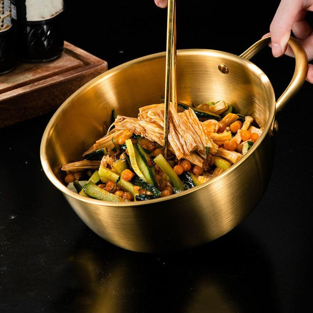 Stainless Steel Noodles Bowl Heat-resistant Fruit Salad Bowls Food Containers  Cooking