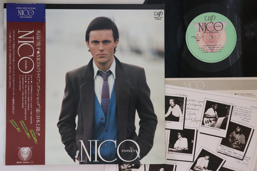 LP Record NICO RAMSDEN - Nico Ramsden 3000128 VAP 1981 Japan Obi Rock Used