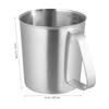 500Ml Stainless Steel Liquid Measuring Cup Precision Graduated Scale Easy Clean Reusable Kitchen Baking Utensil Silver